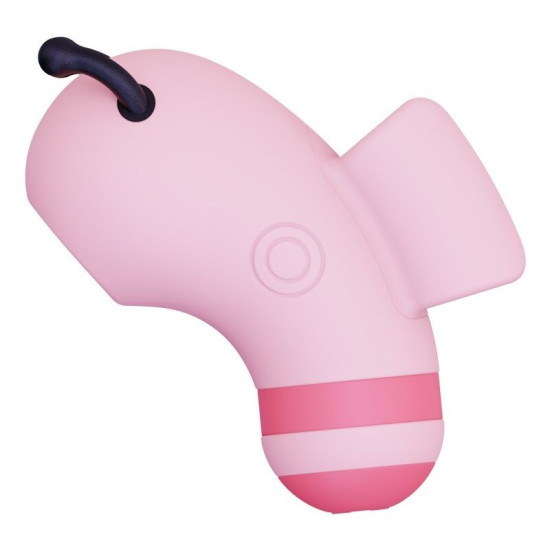 Вакуумний стимулятор для клітора з мікрострумами, рожевий CuteVibe Beebe Pink