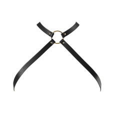Портупея з екошкіри Bijoux Indiscrets MAZE Cross Chest Harness Black