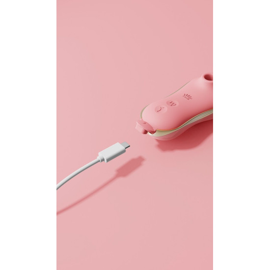 Набор 2 в 1 (виброяйцо + вакуумный стимулятор), розовый Zalo Unicorn Pink