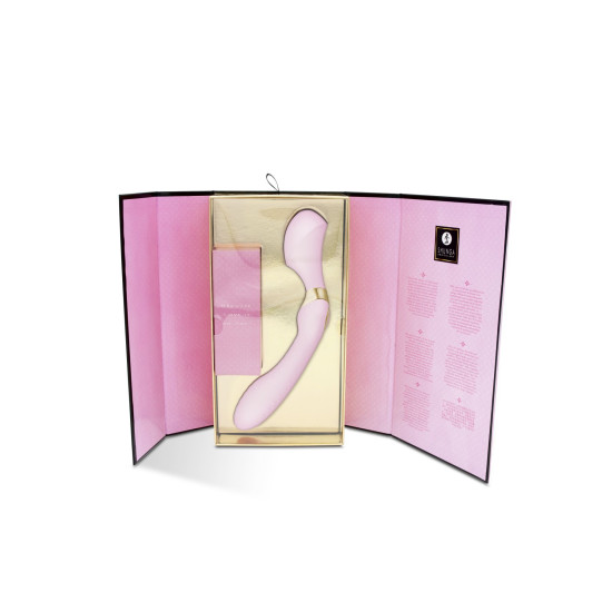 Двусторонний вибромассажер, светло-розовый Shunga Zoa Light Pink