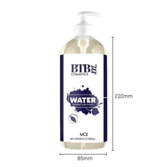 Классическая интимная смазка для секса на водной основе BTB WATER, 1000 ml