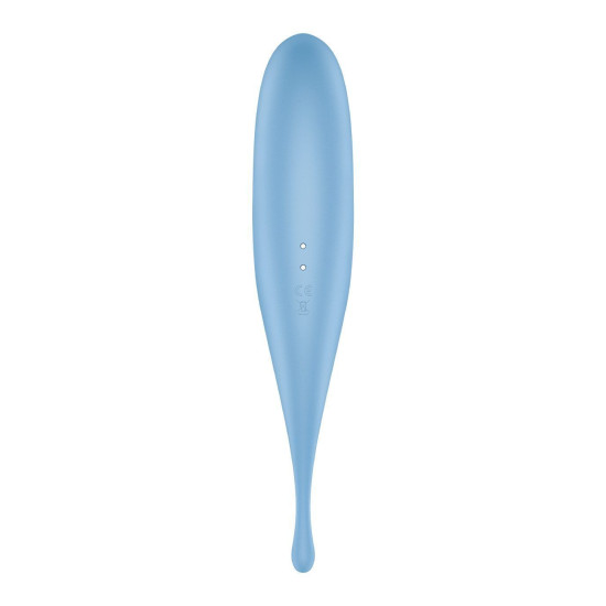 Вибратор для клитора с вакуумной стимуляцией, синий Satisfyer Twirling Pro Blue