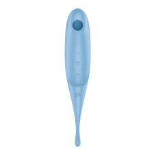 Вібратор для клітора з вакуумною стимуляцією, синій Satisfyer Twirling Pro Blue