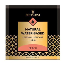 Пробник їстівної змазки зі смаком персика на водній основі Sensuva Natural Water-Based Peach, 6 ml