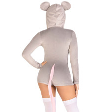 Комбинезон-костюм мышки с капюшоном Leg Avenue Comfy Mouse, L