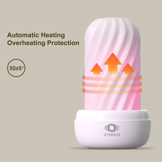 Мастурбатор из TPE с подогревом до 55°C и УФ-дезинфекцией Otouch Decor 2