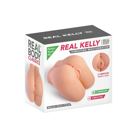 Мастурбатор полуторс девушки с двумя входами (вагина и попа) Real Body Real Kelly