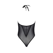 Боди (высокие вырезы, верх на завязках), чёрное Passion DROSERA BODY black, L/XL