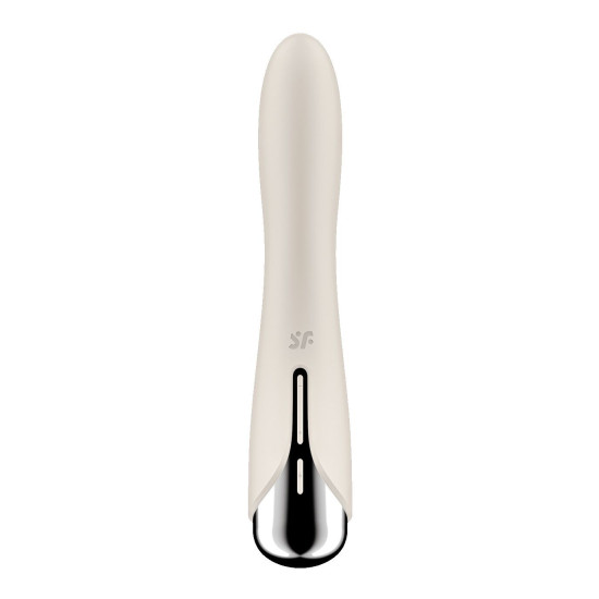 Вібратор точки G з обертанням, 2 мотори, бежевий Satisfyer Spinning Vibe 1 Beige