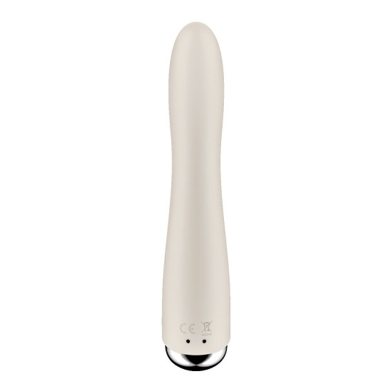 Вібратор точки G з обертанням, 2 мотори, бежевий Satisfyer Spinning Vibe 1 Beige