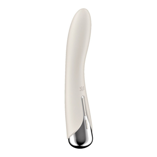 Вібратор точки G з обертанням, 2 мотори, бежевий Satisfyer Spinning Vibe 1 Beige