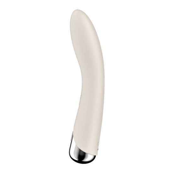 Вібратор точки G з обертанням, 2 мотори, бежевий Satisfyer Spinning Vibe 1 Beige