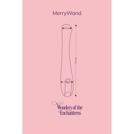 Вібратор для точки G, зелений FairyGasm MerryWand Green