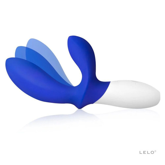 Массажёр простаты с двумя моторами и стимуляцией промежности, синий LELO Loki Wave Federal Blue