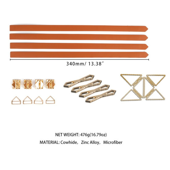 Набор для связывания, коричневый Lockink Hogtie Set Brown