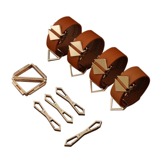 Набор для связывания, коричневый Lockink Hogtie Set Brown
