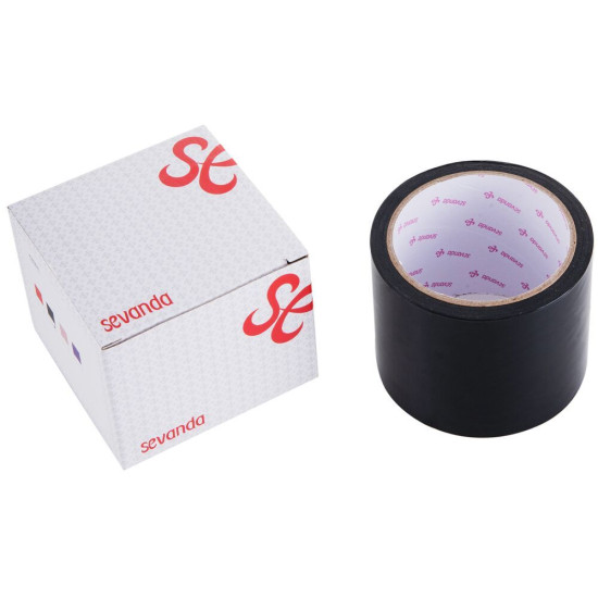 Электростатическая лента для бондажа, черная Lockink Sevanda Electrostatic Tape Black, 16 м