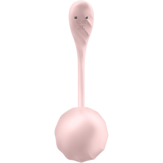 Виброяйцо, розовое Satisfyer Ribbed Petal Connect App Rose