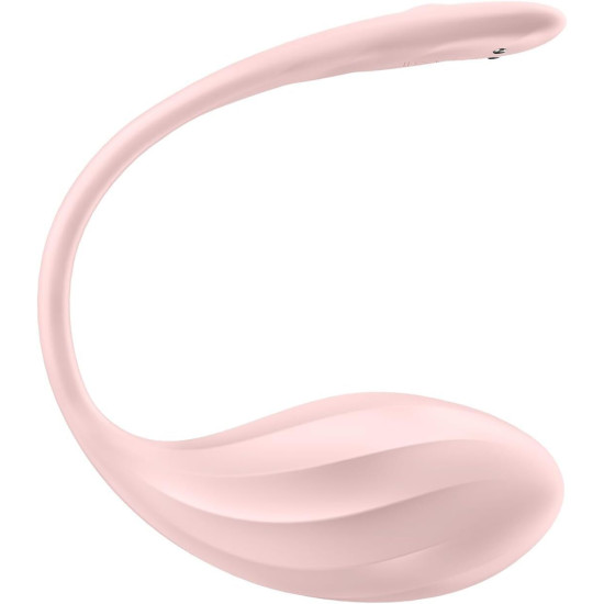 Виброяйцо, розовое Satisfyer Ribbed Petal Connect App Rose