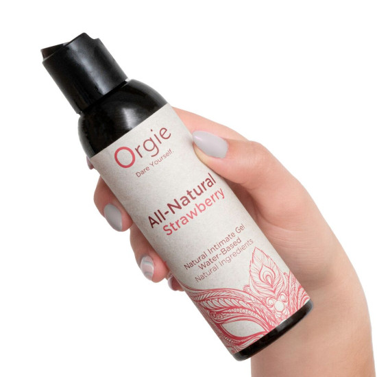 Лубрикант на водной основе с клубничным вкусом Orgie All - Natural Strawberry, 150 ml