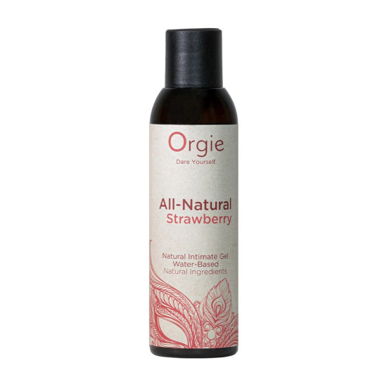 Лубрикант на водной основе с клубничным вкусом Orgie All - Natural Strawberry, 150 ml