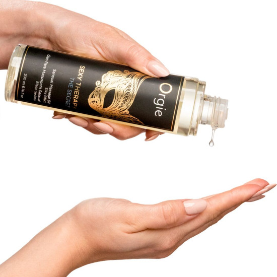 Гібридна масажна олія із ароматом жасміна Orgie Sexy Therapy The Secret, 200 ml