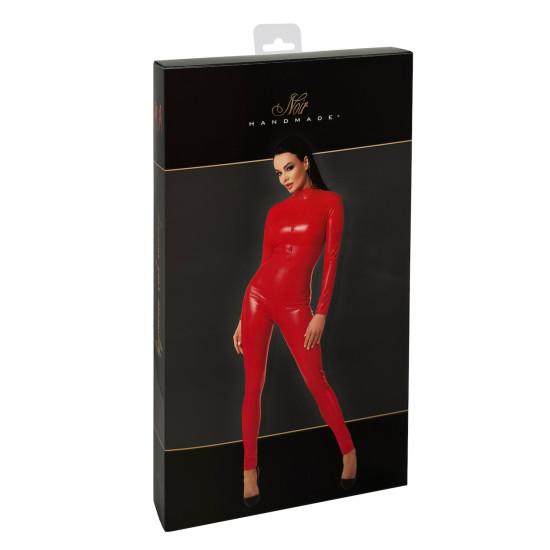 Комбинезон, красный Noir Handmade F353 Red Powerwetlook Overall, XXL
