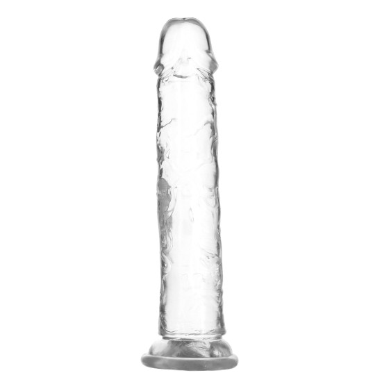 Прозрачный фаллоимитатор на присоске, длина 23 см, вибропуля в подарок Addiction Vertical Dong, 9 inch