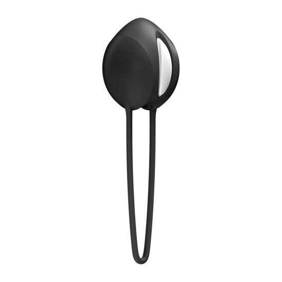 Одинарный вагинальный шарик, черный, диаметр 3.6 см Fun Factory SMARTBALL UNO Black