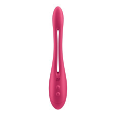 Універсальний гнучкий вібратор для пар, червоний Satisfyer Elastic Game Battery Series
