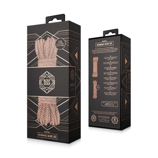 Набор веревок для Шибари Rosy Gold Bondage Rope Set