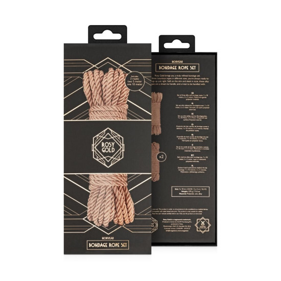 Набор веревок для Шибари Rosy Gold Bondage Rope Set