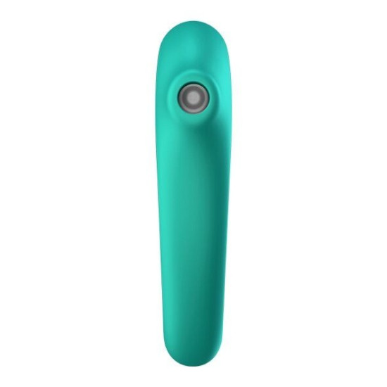 Вакуумный стимулятор с вибрацией, зеленый Satisfyer Dual Kiss Green