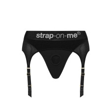 Труси для страпона з підв'язками для панчіх Strap-On-Me REBEL HARNESS - L (пом'ята упаковка!!!)
