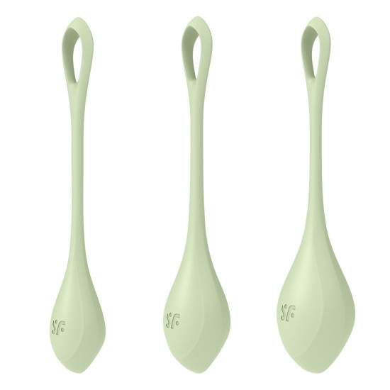 Набор йони бусин Satisfyer Yoni Power 2 Light Green (мятая упаковка)