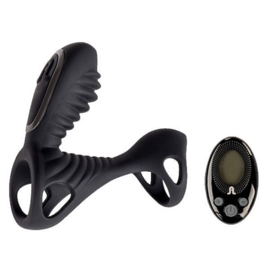 Насадка на член с вибрацией и пультом LRS Adrien Lastic Gladiator, F