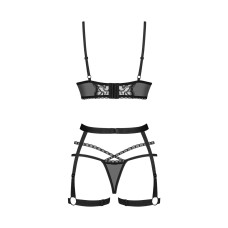 Комплект белья Obsessive Blomentis 3-Pcs Set, XL/2XL