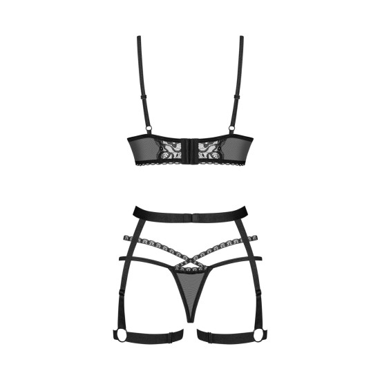 Комплект белья Obsessive Blomentis 3-Pcs Set, XL/2XL