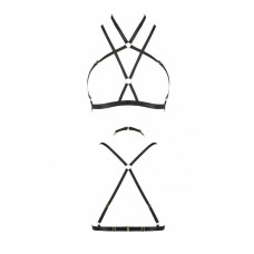 Портупея-стрепи, чорна KELIS BRA Black, S/M