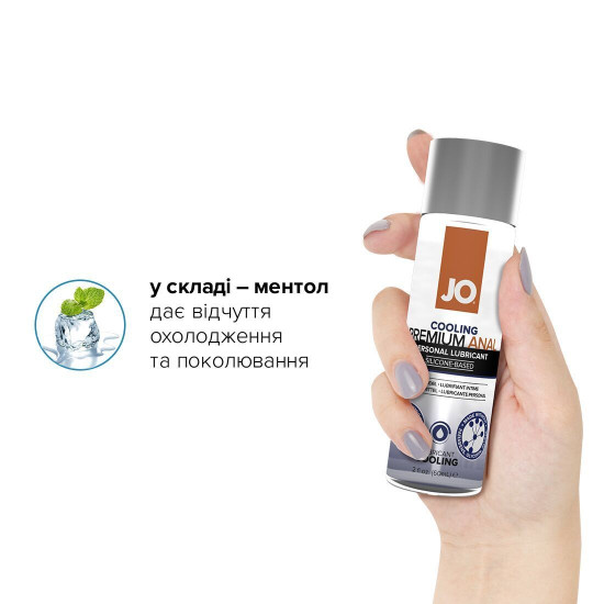 Распродажа!!! Смазка на силиконовой основе JO ANAL PREMIUM - COOLING (60 мл) (cрок 12.2023)