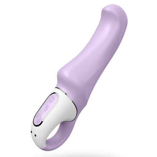 Вібратор потужний з гнучким стволом, литий силікон Satisfyer Vibes Charming Smile