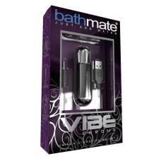 Вібропуля хромована з глибокою потужною вібрацією Bathmate Vibe Bullet Chrome