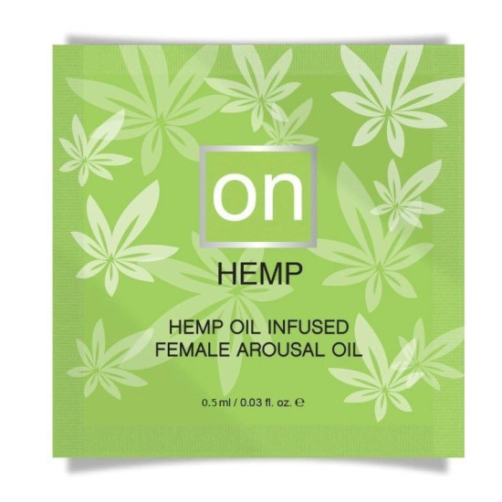 Пробник збуджуючої олії з олією конопель Sensuva ON for Her Hemp Infused Arousal Oil, 0.5 ml