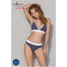 Спортивные трусики-стринги, темно-серые Passion PS007 Panties Dark Grey, S