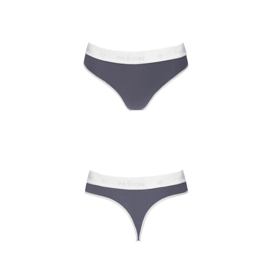 Спортивні трусики-стринги, темно-сірі Passion PS007 Panties Dark Grey, S