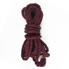 Джутова мотузка для Шибарі, БДСМ та еротичного зв'язування Shibari Rope Burgundy, 8 м