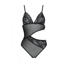 Боди с ажурным лифом, черное Christa Body Black Passion, XXL/XXXL