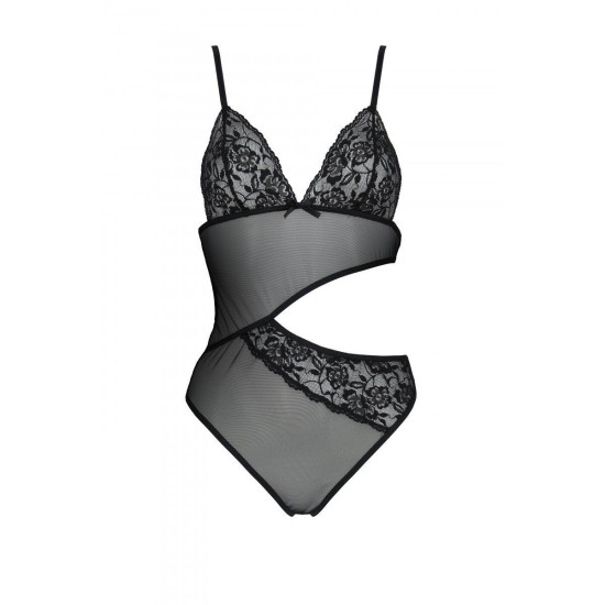 Боди с ажурным лифом, черное Christa Body Black Passion, XXL/XXXL