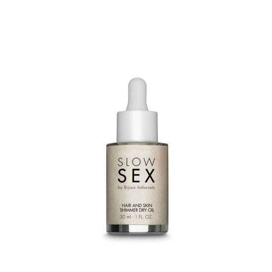 Масло-шиммер для волос и тела Bijoux Indiscrets Slow Sex Hair and Skin Shimmer Dry Oil