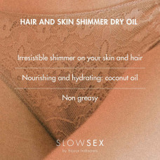 Олія-шиммер для волосся і тіла Bijoux Indiscrets Slow Sex Hair and Skin Shimmer Dry Oil